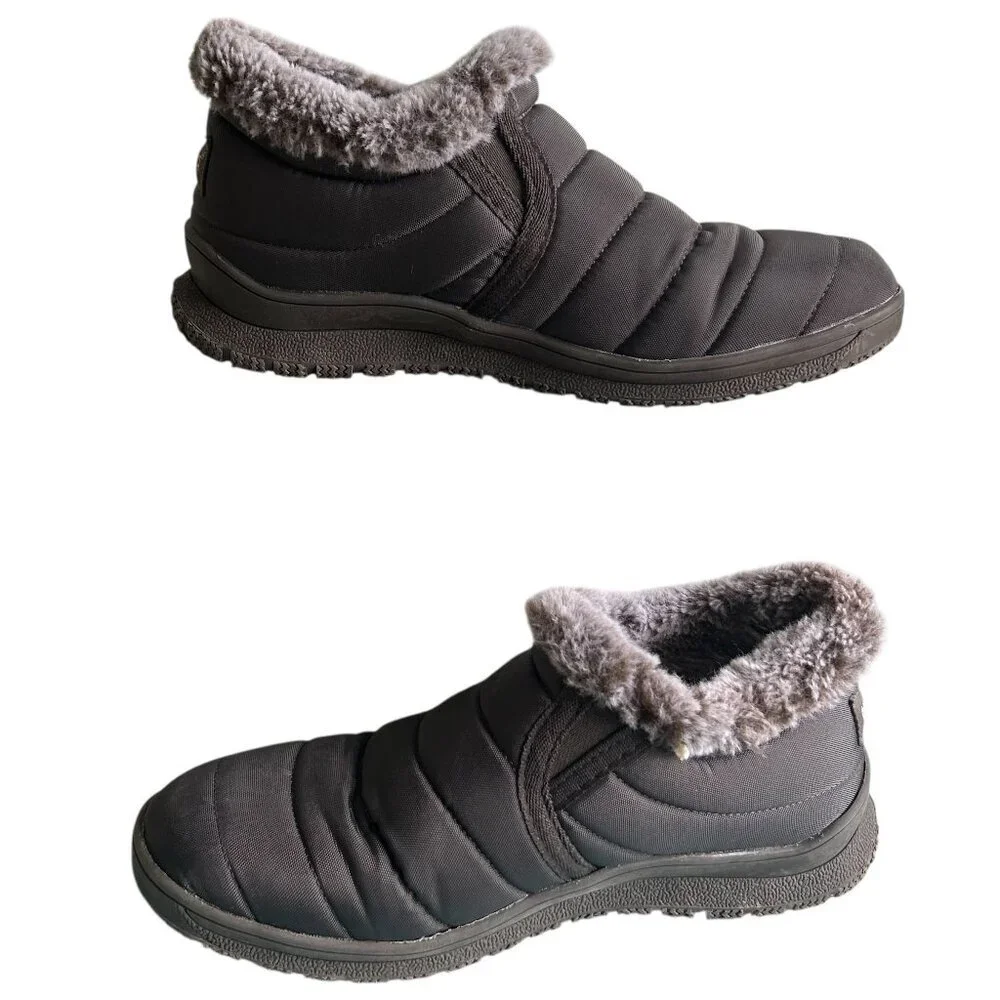Minnetonka Timpson Tulsa Slip-On Snowshoes Low Tops Women's Size 9 Fur Lined